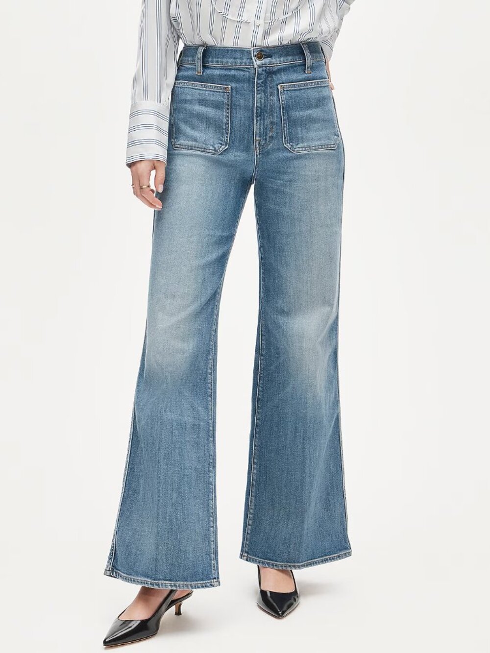 J. Crew Patch-pocket denim trouser jean in Reagan Wash 26" NWT